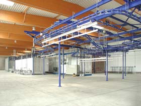 Pulverbeschichtungsanlage f�r Lohnbeschichtung